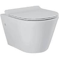 Унитаз подвесной безободковый B20-10 LASBERG (крышка дюропласт-микролифт)