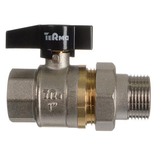 Кран шар. 1" г-ш бант с американкой TeRma CB 30220