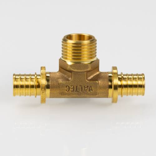 Тройник надвижной 20(2,8) х 1/2" НР х 20(2,8) VALTEC