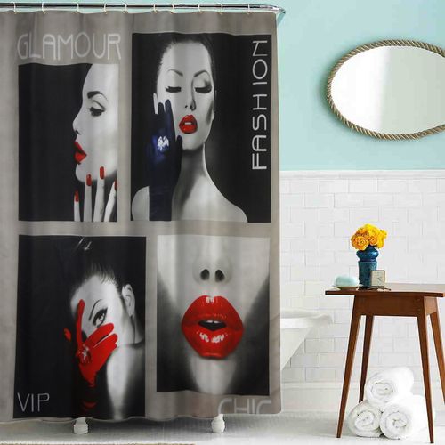 Шторка д/в тканевая MZ-55 "Гламур" 180х180см