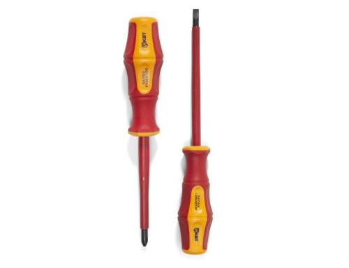 Отвертка диэлектрическая "Профи" PZ1*80 (КВТ)