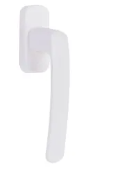 Ручка оконная для ПВХ 125 мм пластик/сталь цвет белый У1-2279.Б