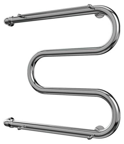 TERMINUS Полотенцесушитель M-образный с полочкой 500 х 500мм d32 (1") (ЖЦ)