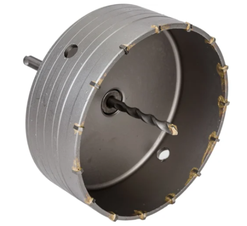 Коронка твердосплавная по бетону 150 мм в сборе с хвостовиком SDS+ 110 мм Резолюкс