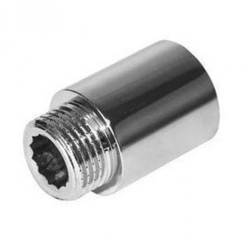 Удлинительная гайка 1/2" 60 мм, хром, никель латунь TERMA 06188