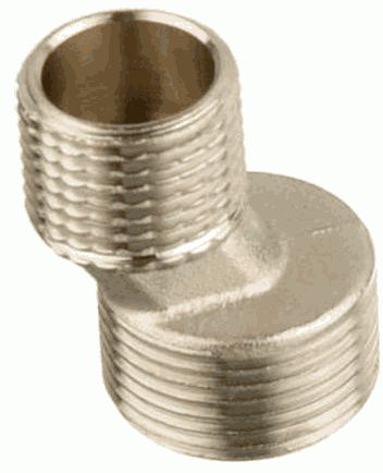 Эксцентрик 3/4" х 1/2" н/н L=39мм латунь никель MELODIA MKP20765WC (АРТ. 1-002)