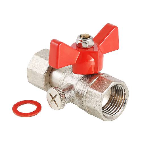 Кран шаровой 1/2" х 1/4" г-г для манометра VALTEC