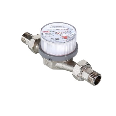 Счетчик воды VALTEC универс. Ду15 (1/2"),110 мм, квартирный, до +90^С, 1,5м3 (NEW) (ЖЦ)