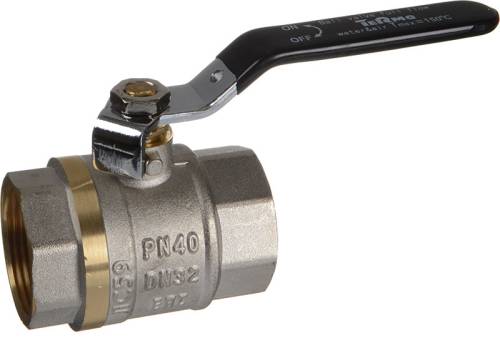 Кран шар. 1 1/2" г-г рычаг,  лат. ник. TERMA CB  30231