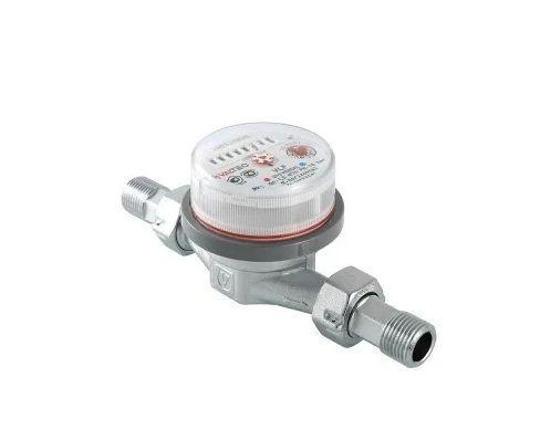 Счетчик воды VALTEC универс. Ду15 (1/2"), 80 мм, БЕЗ СГОНОВ, до +90^С(NEW)