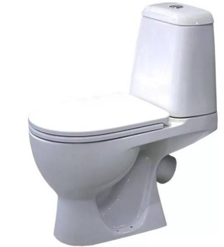 Унитаз-компакт "MAX" с двухреж. арм. Oliveira, антивсплеск., soft close, clip up SANITA LUXE (ЖЦ)