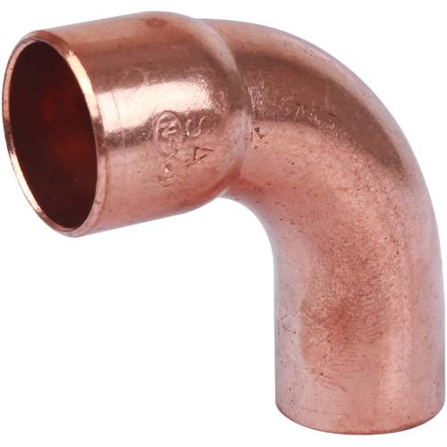 Медь.  Угол пайка. 22 мм однораст. Viega, Sanha