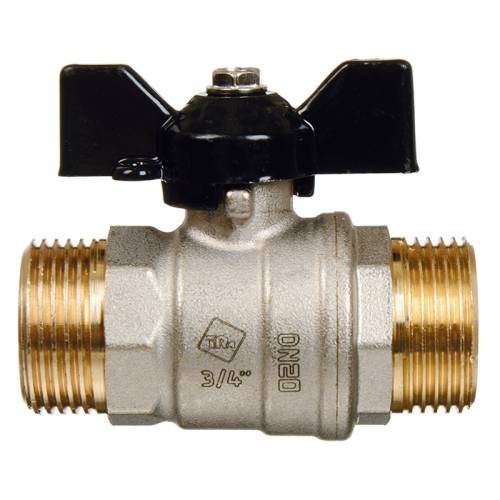 Кран шар. 3/4" ш-ш  бант, лат. ник.  TeRma NEO 32029