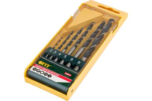 Набор сверл по металлу (2-8 мм; 6 шт.) FIT 33853