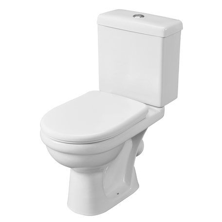 Унитаз-компакт Santeri Визит, косой выпуск, антивсплеск, нижняя подводка, белый г. Воротынск (ЖЦ)