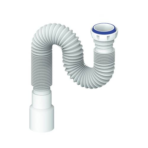 Гофра Unicorn 1.1/2"х40/50 с уплотнительным кольцом 800мм нерж.вып., винт 80 D85