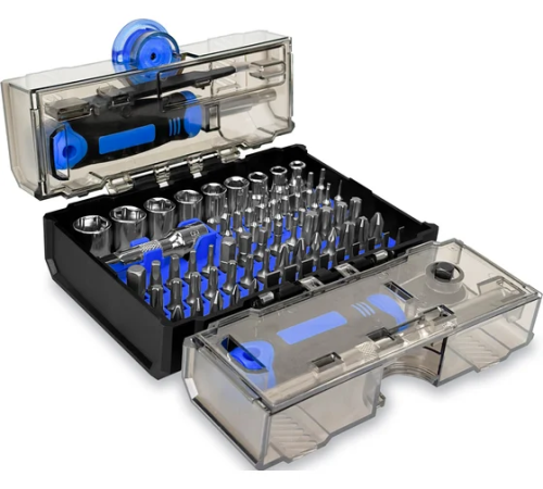 Набор бит 78 предметов, держатель, трещотка, переходник, адаптер, головки 0033-78 vertextools