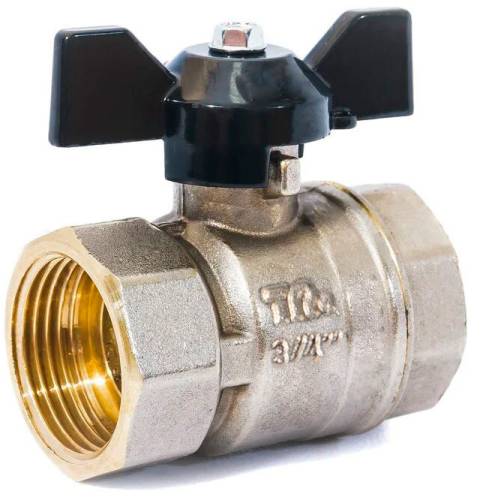 Кран шар. 3/4" г-г  бант, лат. ник. TeRma NEOS 32020