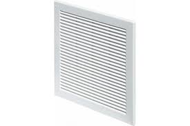 Решетка вентиляционная для вытяжки, 174 х174, прямая, выпуклая, с сеткой