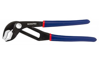 Клещи переставные 200мм  CR-V (с кнопкой) WORKPRO