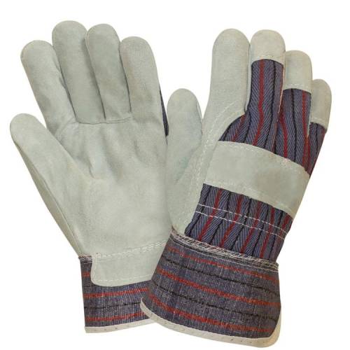 Перчатки спилковые утепленные