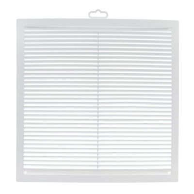 Решетка вентиляционная для вытяжки, 174 х174, прямая, плоская, с сеткой