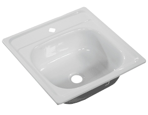 МОЙКА 500 мм х 500 мм,  с кронштейном, эмаль, ГОМЕЛЬ