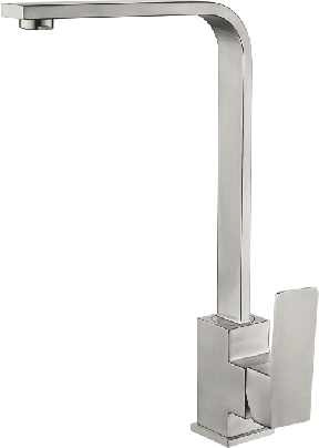 LEDEME L74033 Смеситель для кухни, нержавейка, картридж 35мм