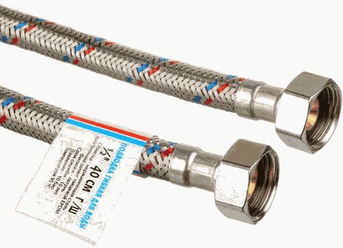 Подводка воды,1/2", 0.5 м, г-г, "ТР-Сантехника"