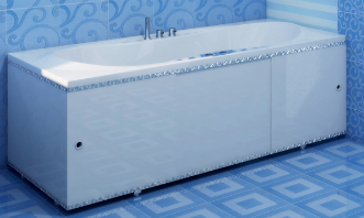 Экран под ванну "ПРЕМИУМ А", БЕЛЫЙ, 1.68, алюминий МЕТАКАМ 