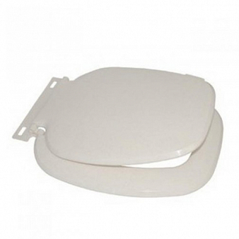 Сиденье для унитаза, белый, с планкой прямоугольное