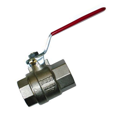 Кран шар. 1/2" г-г  рычаг, лат. ник. Master, Evermid Plus