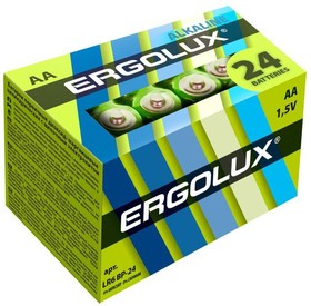 Элемент питания Ergolux 14212 алкалиновый AA/LR6 1.5В Alkaline BP-24 (цена за 1 шт./уп.24 шт)