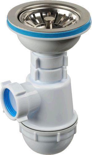 Сифон АНИ Грот A0150  3.1/2"*40 большая чашка