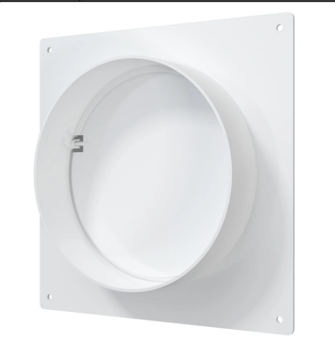 Площадка торцевая SKNPO фланец D125 соединитель обр.клапан 165х150 пластик ERA