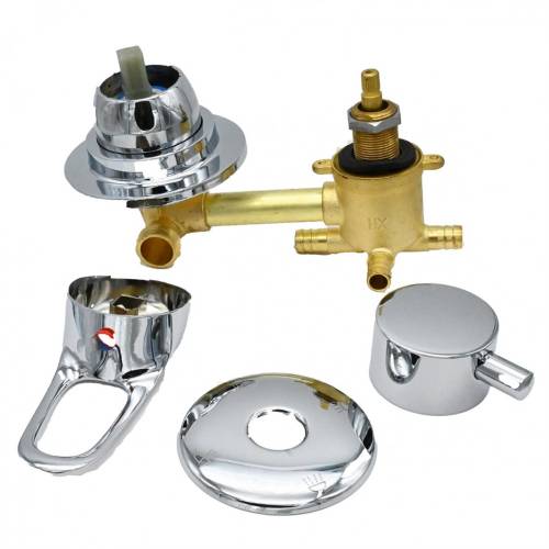 Смеситель на 4 режима, 100 мм, под хомут для душевых кабин