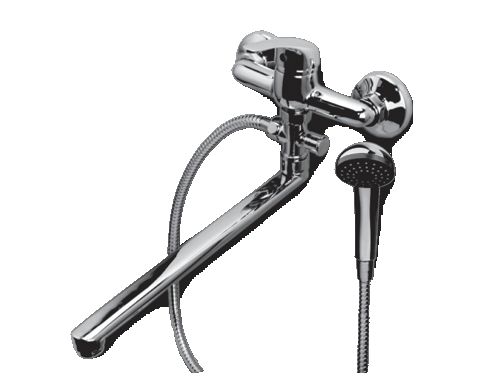 Ex-Promt Simple Ex131.3-04 Смеситель для ванны картридж 35мм, дивертор, латунь