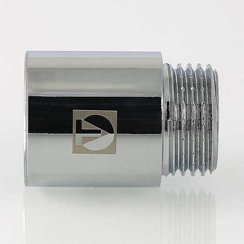 Удлинительная гайка 1/2" 100 мм, хром латунь Valtec