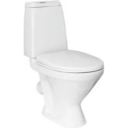 Унитаз-компакт "Кама" стандарт (арм.1-реж.Уклад/ИнкоЭр, сиденье полипропилен, крепление) SANITA