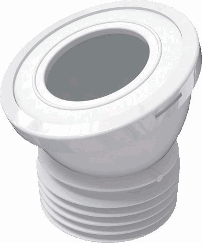 Фановая труба W2228 110 мм, 22 град.,короткая с манжетой