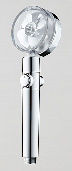 Лейка душевая TURBO, хром, с фильтром, блистер "ARGO"