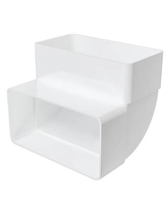 Колено КВП 60х120 вертикальное пластик ERA