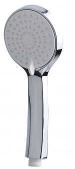 Лейка душевая KAMA, 3-х позиц., пластик, хром, переключ дисковый, подвес