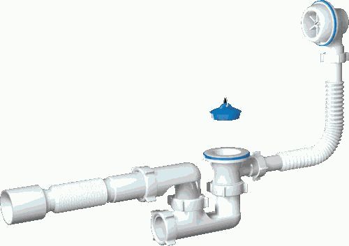 Обвязка АНИ С6255 ЭКОНОМ для ванны Варяг, регул., с гофрой   АНИ ПЛАСТ