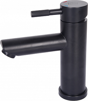 ARGO 3504 SOLID black Смеситель для умывальника d-35 нержавеющая сталь, чёрный