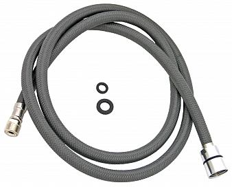 Шланг для смесителя с вытяжной лейкой, М15*1 х 1/2", OLIO-NYLON, 150 см, подвес, 33117