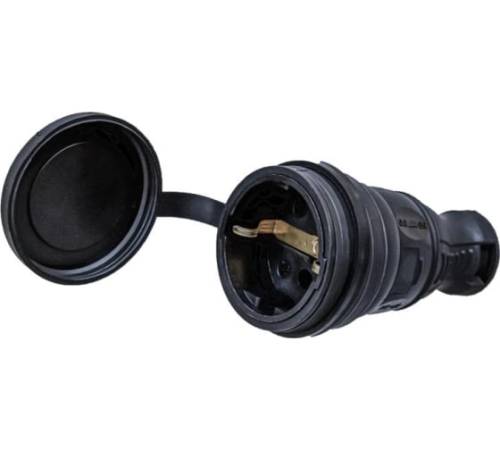 Розетка 1-м 16А с заземл. каучук TOKOV ELECTRIC TKE-C05-KR-Z