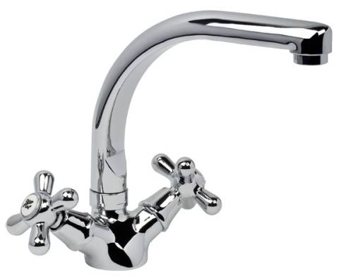 ARGO 032 RETRO Смеситель для кухни, Г-образный излив, кран букса 1/2" керамика