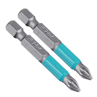Набор бит ПРОФИ , PH2, 50мм, сталь S2, 2 шт.