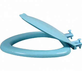 Сиденье для унитаза МОСКВА, бирюзовый мрамор,ВИР ПЛАСТ. 524